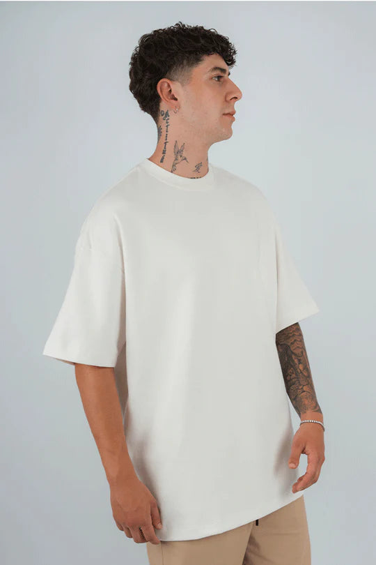 CAMISETA OVERSIZE ESSENTIAL | BLANCO