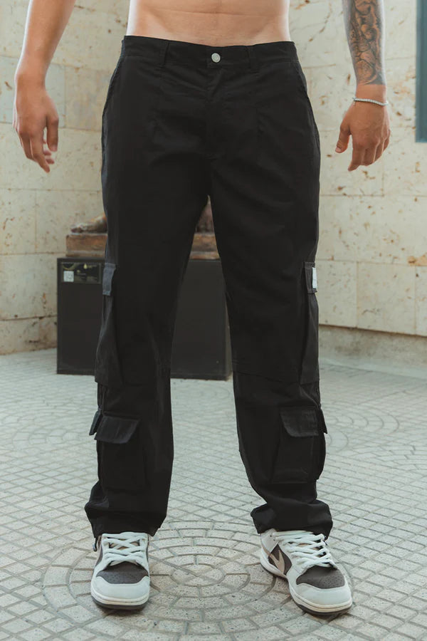 CARGO UTILITARIO EN DRILL | NEGRO