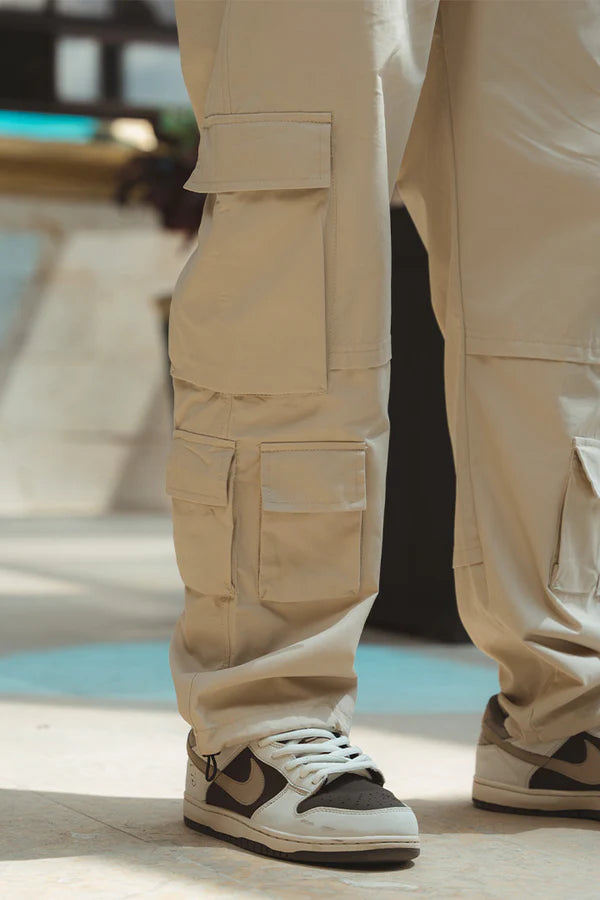 CARGO UTILITARIO EN DRILL | BEIGE