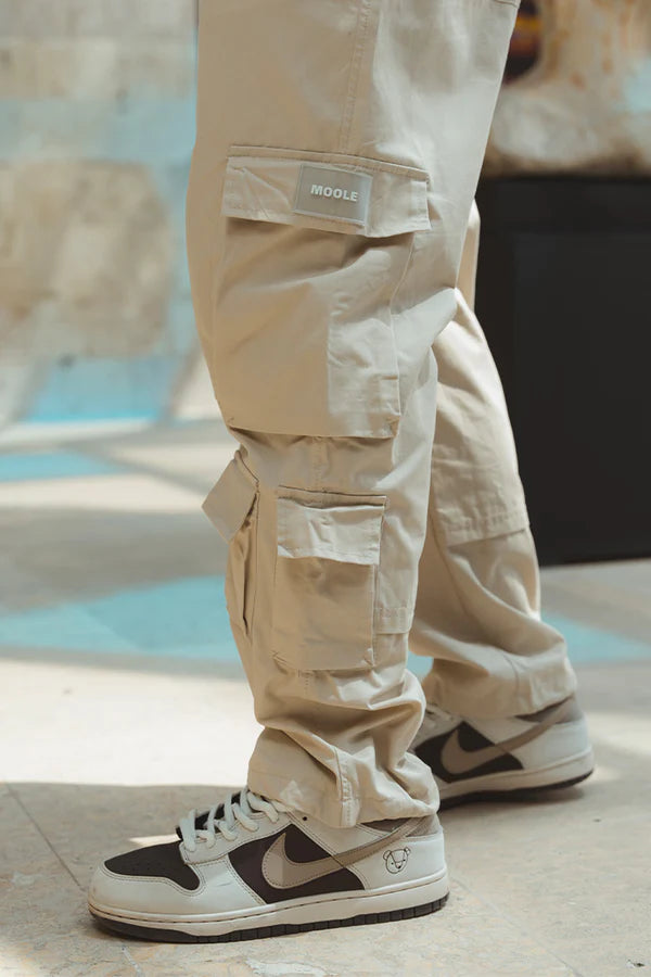 CARGO UTILITARIO EN DRILL | BEIGE