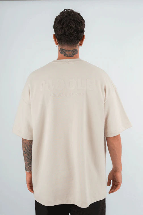 CAMISETA OVERSIZE ESSENTIAL | BEIGE