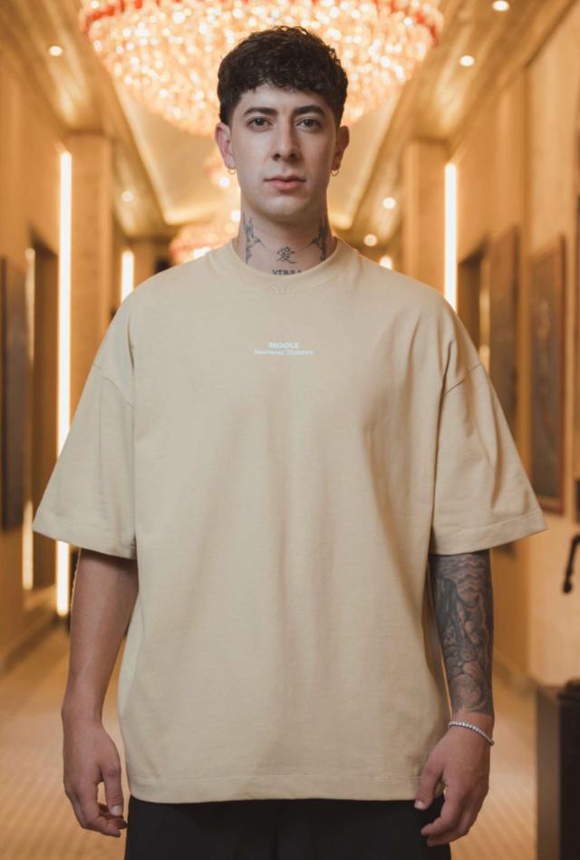 Camiseta oversize kaki estampada MILANO